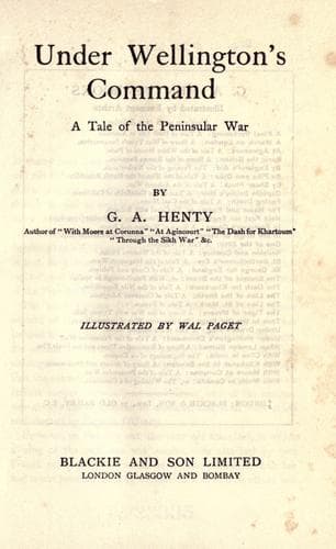 Cover of Under Wellington's Command