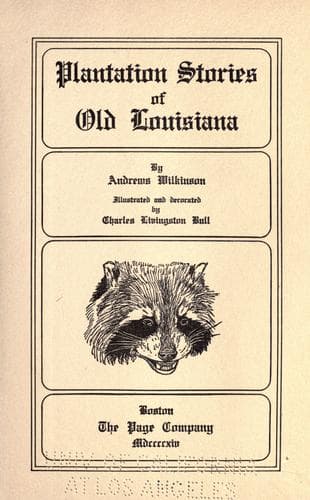 Cover of Plantation stories of old Louisiana