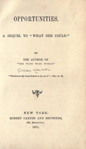 Cover of Opportunities
