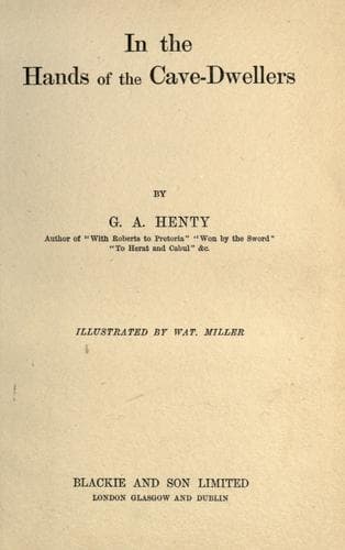 Cover of In the hands of the cave-dwellers