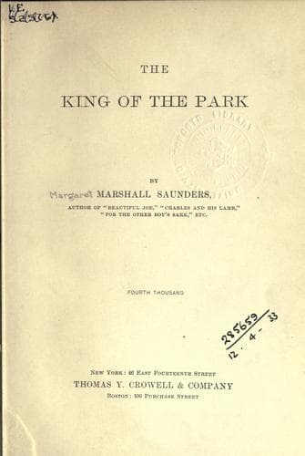 Cover of The king of the park