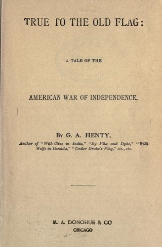 Cover of True to the Old Flag