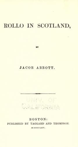 Cover of Rollo in Scotland