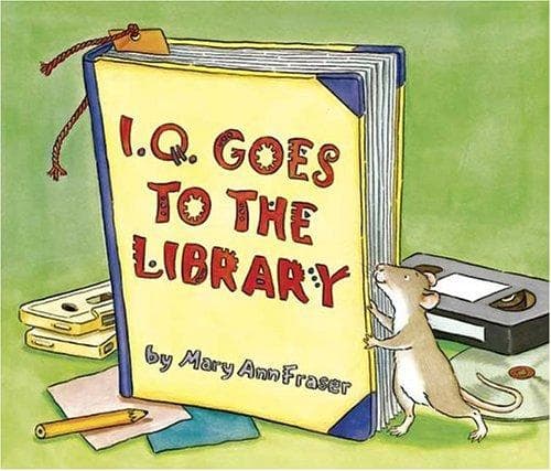 Cover of I.Q. goes to the library