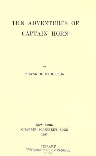 Cover of The Adventures of Captain Horn