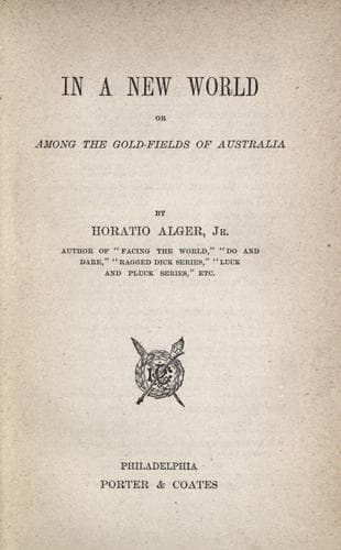 Cover of In a new world