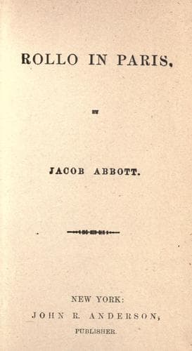 Cover of Rollo in Paris