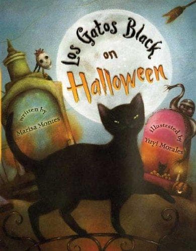 Cover of Los gatos black on Halloween