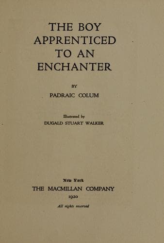 Cover of The boy apprenticed to an enchanter