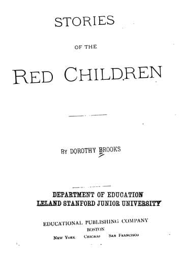 Cover of Stories of the red children