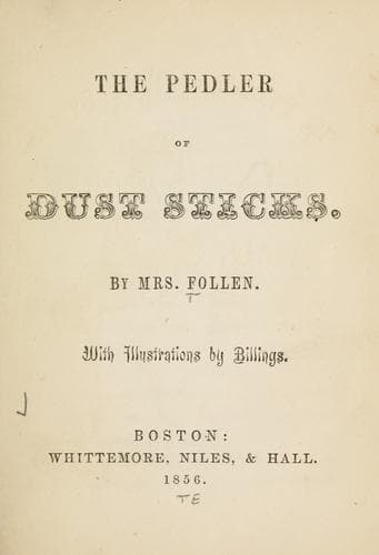 Cover of The pedler of dust sticks