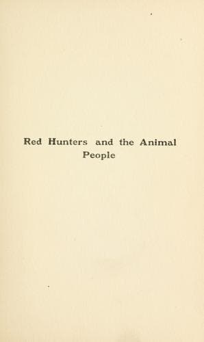 Cover of Red hunters and the animal people
