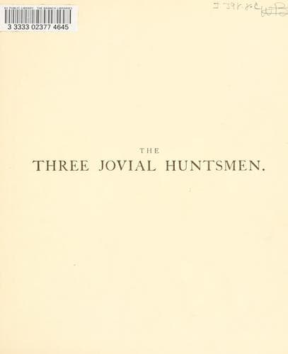Cover of The three jovial huntsmen