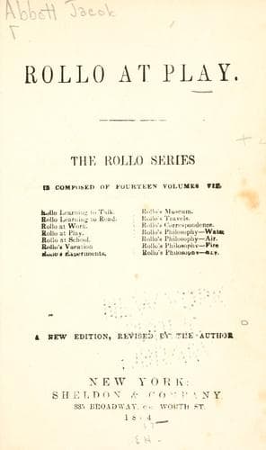 Cover of Rollo at play