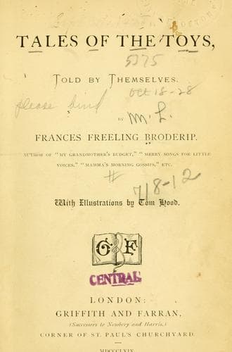 Cover of Tales of the toys