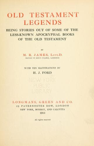 Cover of Old Testament legends