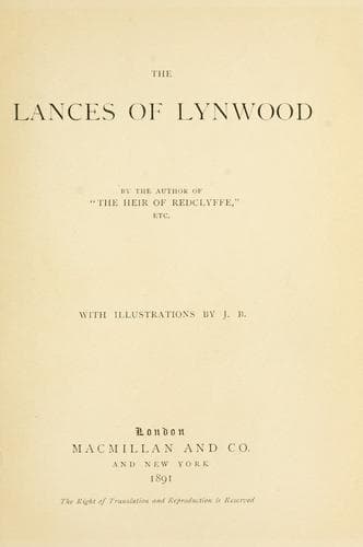 Cover of The Lances of Lynwood