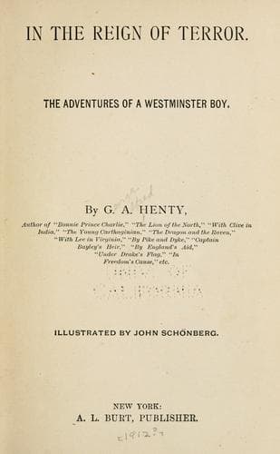 Cover of In the Reign of Terror
