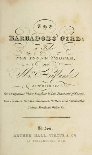 Cover of The Barbadoes girl
