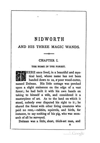 Cover of Nidworth, and his three magic wands