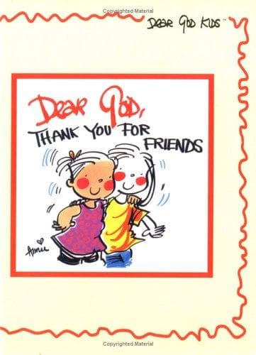 Cover of Dear God, Thank You for Friends (Dear God Kids Series)