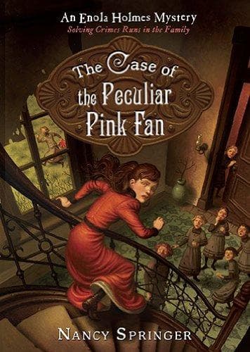 Cover of The Case of the Peculiar Pink Fan (Enola Holmes, #4)