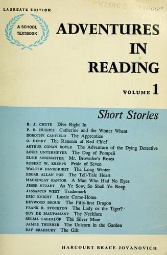 Cover of Adventures in Reading -- Volume 1-- Short Stories