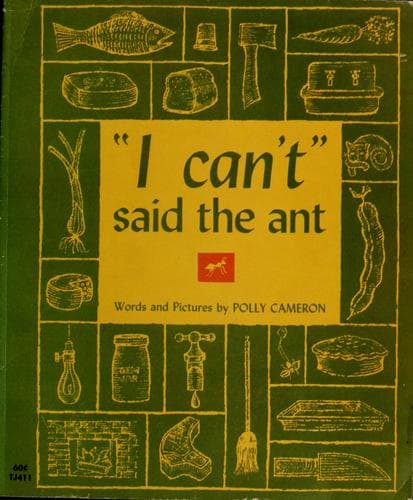 Cover of "I can't" said the ant