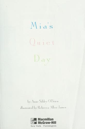 Cover of Mia's quiet day