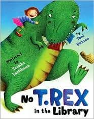 Cover of No T. Rex in the library