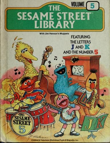 Cover of The Sesame Street Library Vol. 5 (J-K-L) with Jim Henson's Muppets
