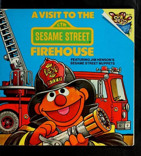 Cover of A visit to the Sesame Street firehouse