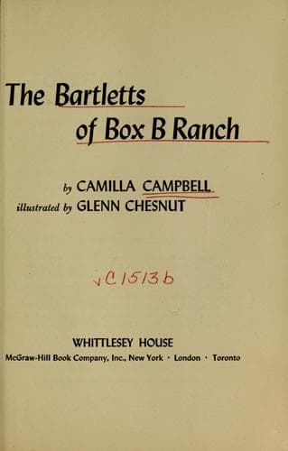 Cover of The Bartletts of Box B Ranch