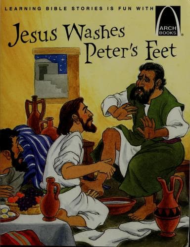 Cover of Jesus washes Peter's feet