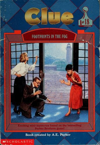 Cover of Footprints in the Fog (Clue, #18)