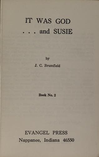 Cover of It was God ... and Susie