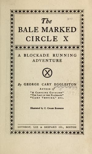 Cover of The bale marked circle X