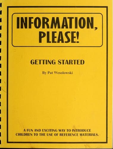 Cover of Information, please!