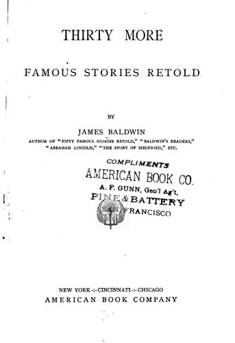 Cover of Thirty more famous stories retold
