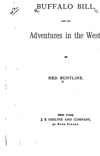 Cover of Buffalo Bill and His Adventures in the West