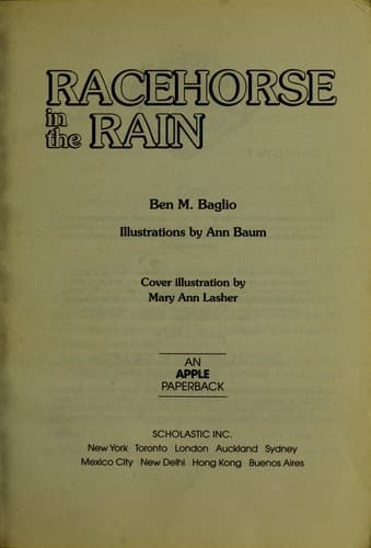 Cover of Racehorse in the rain