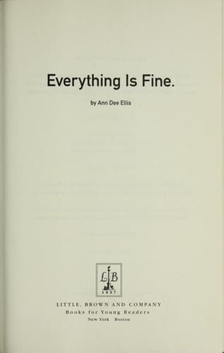Cover of Everything is fine