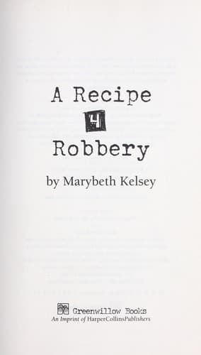 Cover of A recipe for robbery