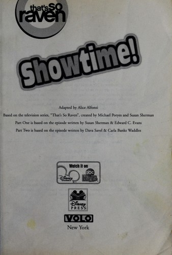 Cover of Showtime! (That's So Raven #9)