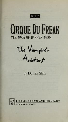 Cover of The Vampire's Assistant