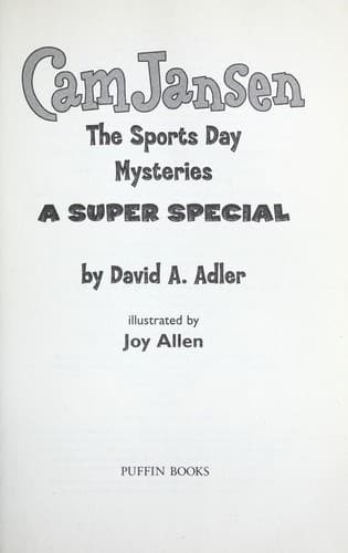 Cover of Cam Jansen and the Sports Day Mysteries