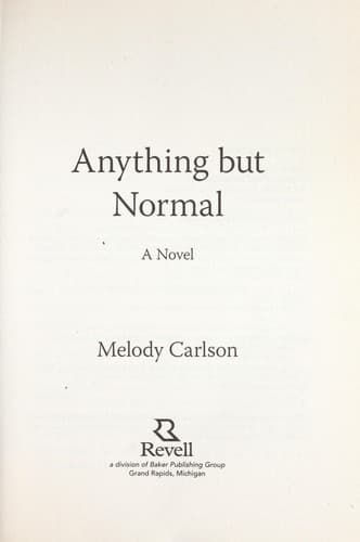 Cover of Anything but normal
