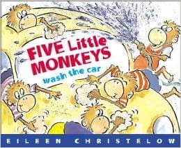 Cover of Five little monkeys wash the car