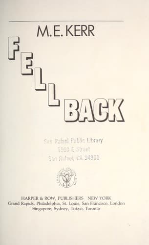 Cover of Fell back