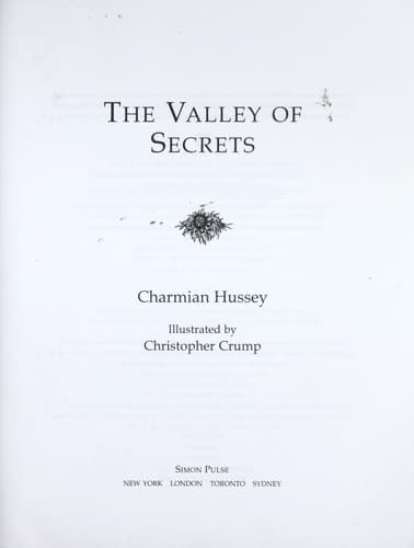 Cover of The valley of secrets